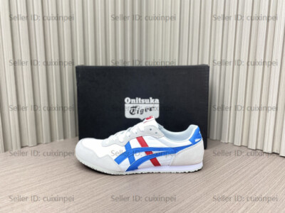 2024 New Onitsuka Tiger SERRANO Unisex Shoes White/Blue Red Men Women Sneakers