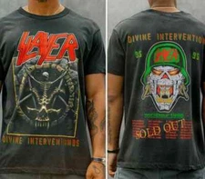 Slayer 1995 Divine Intervention Tour T-Shirt Reprint Metal Band 90s S-4XL