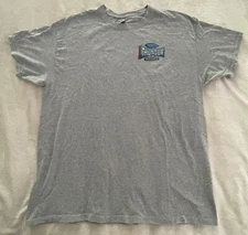 Motorfest Thunder Alley Heavy Cotton Tee Shirt. Gray. Men’s XL