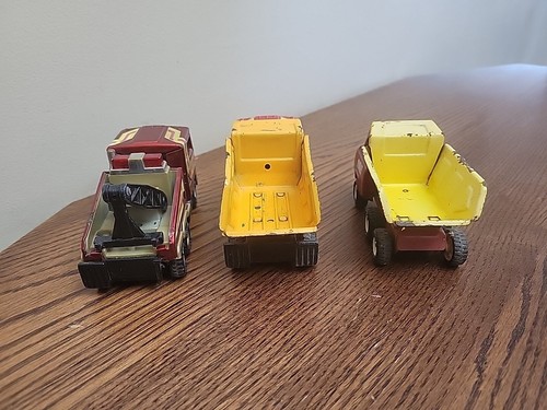 Vintage 1980s "BUDDY L" Mack Dump Trucks Tow Truck Lot Of 3! Japan Metal. - Picture 6 of 9