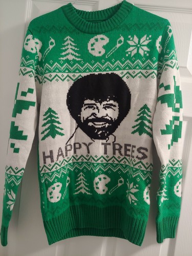 Men's Bob Ross Happy Little Trees Ugly 