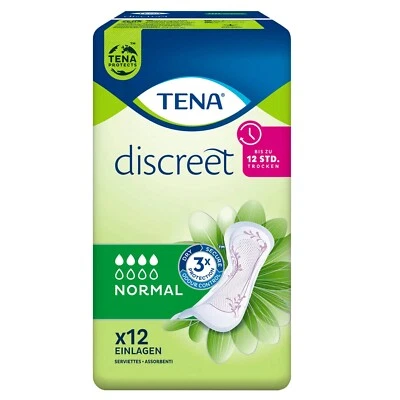 Tena Discreet Protectores Diarios 1x 12 Pieza Incontinencia Normal 3 Veces 12h - Imagen 1 de 4