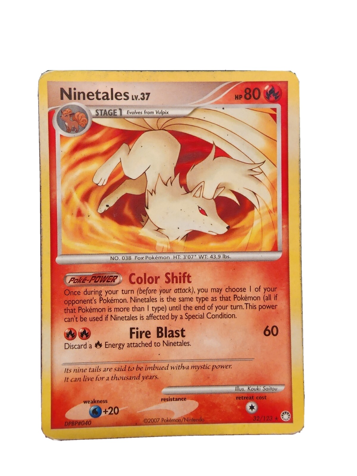 Pokémon TCG Ninetales Mysterious Treasures 32 Regular Rare