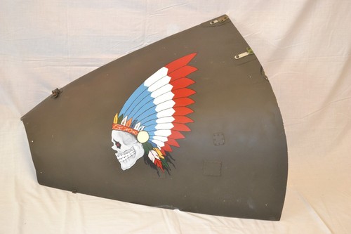 Replica Vietnam Helicopter War Art on original OH-6A Engine Door