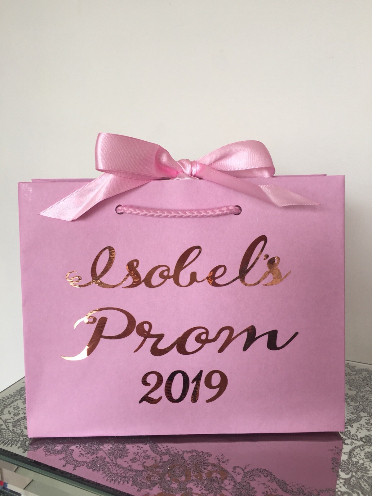 Personalised Prom Gift Bag Any Name Colours Small Prom Night Keepsake Bag Box eBay