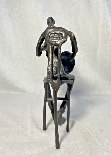 MCM Brutalist BRONZE FRENCH HORN Musiker Skulptur Kim Bernard KIM B - Bild 2 von 9
