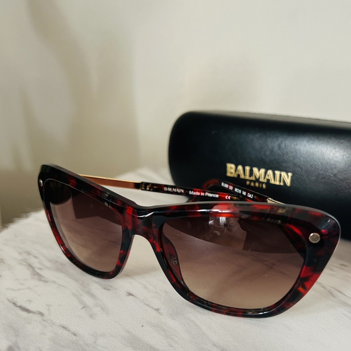 Balmain 56mm modified Black Frame Cat Eye Sunglasses BALMAIN 56MM MODIFIED CAT EYE SUNGLASSES | eBay main image 2