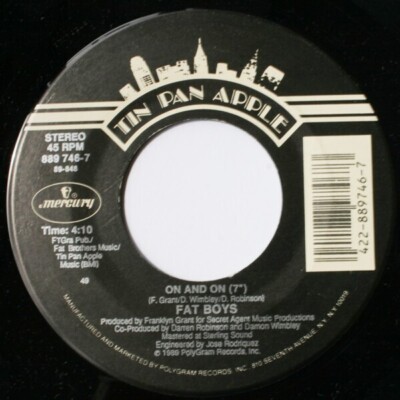 Fat Boys Lie-Z / On And On Vinyl Single 7inch Tin Pan Apple