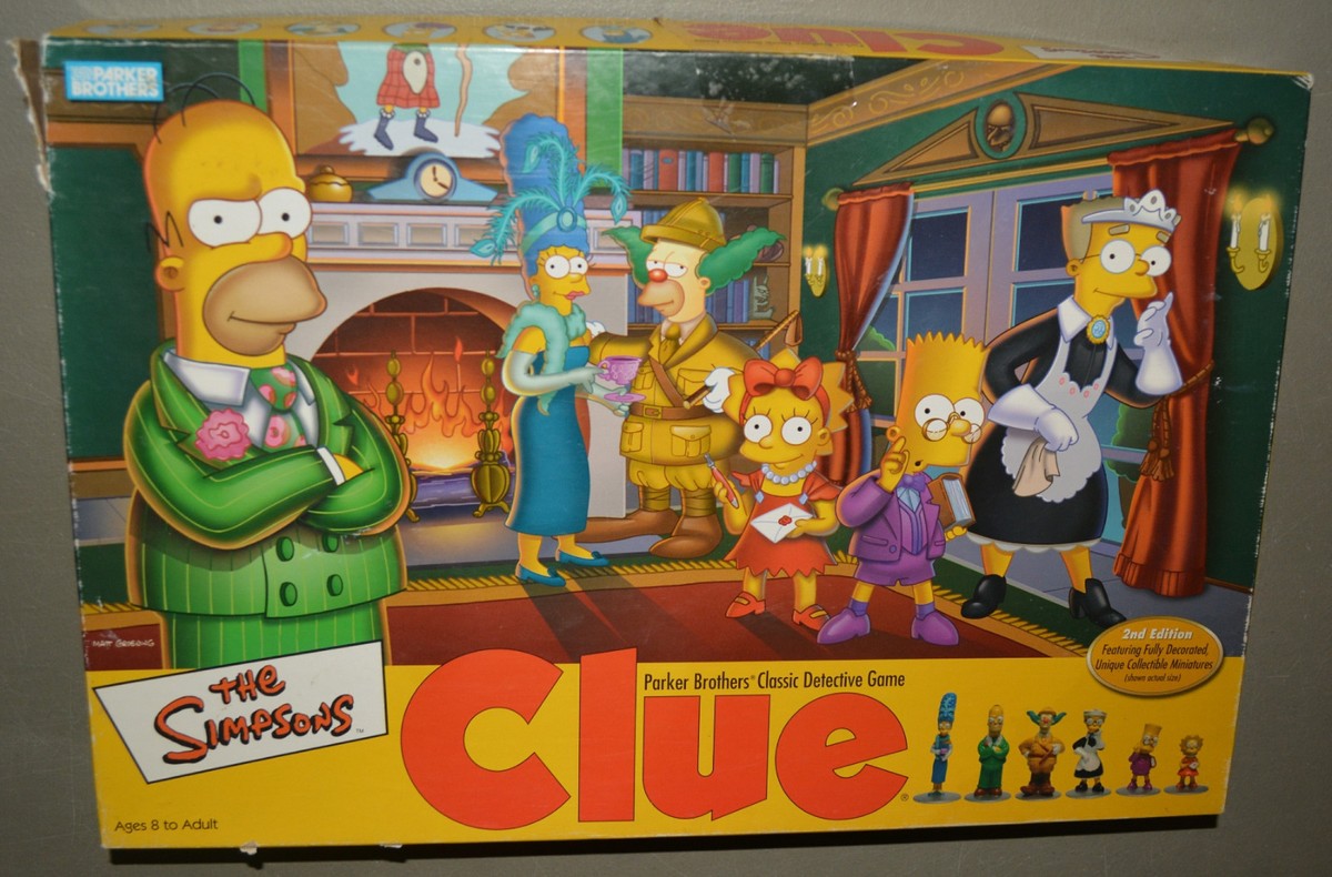 replacement parts - CLUE the Simpsons edition - YOU PICK cards | eBay