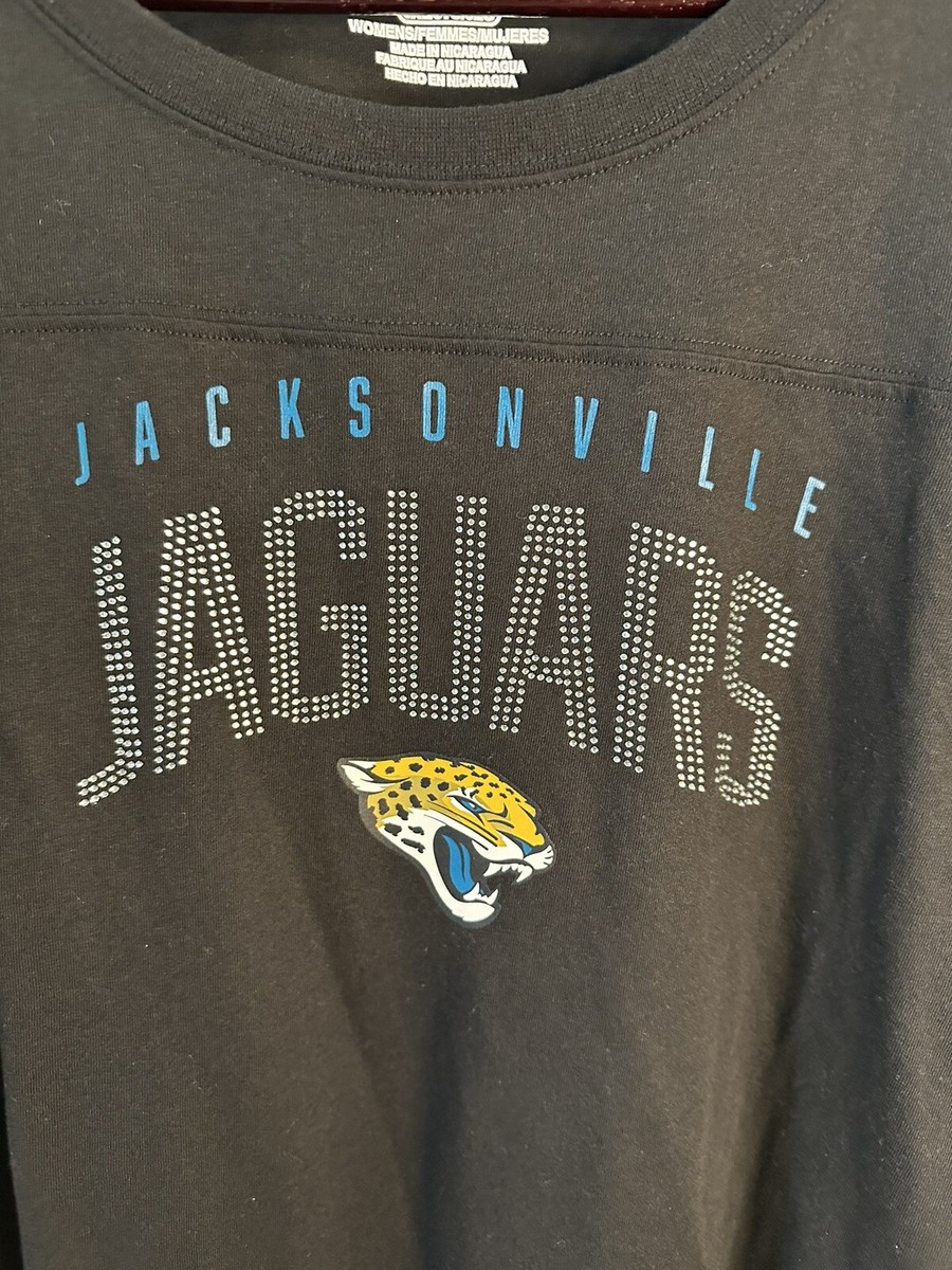 Jacksonville Jaguars Womens 3XL Rhinestone Bling T Shirt NFL
