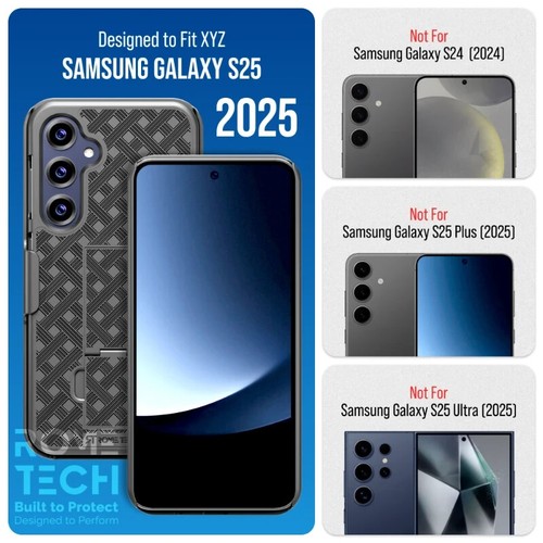 Funda híbrida con clip para cinturón para teléfono Samsung Galaxy S25 Ultra S25+ S25 - Imagen 4 de 12