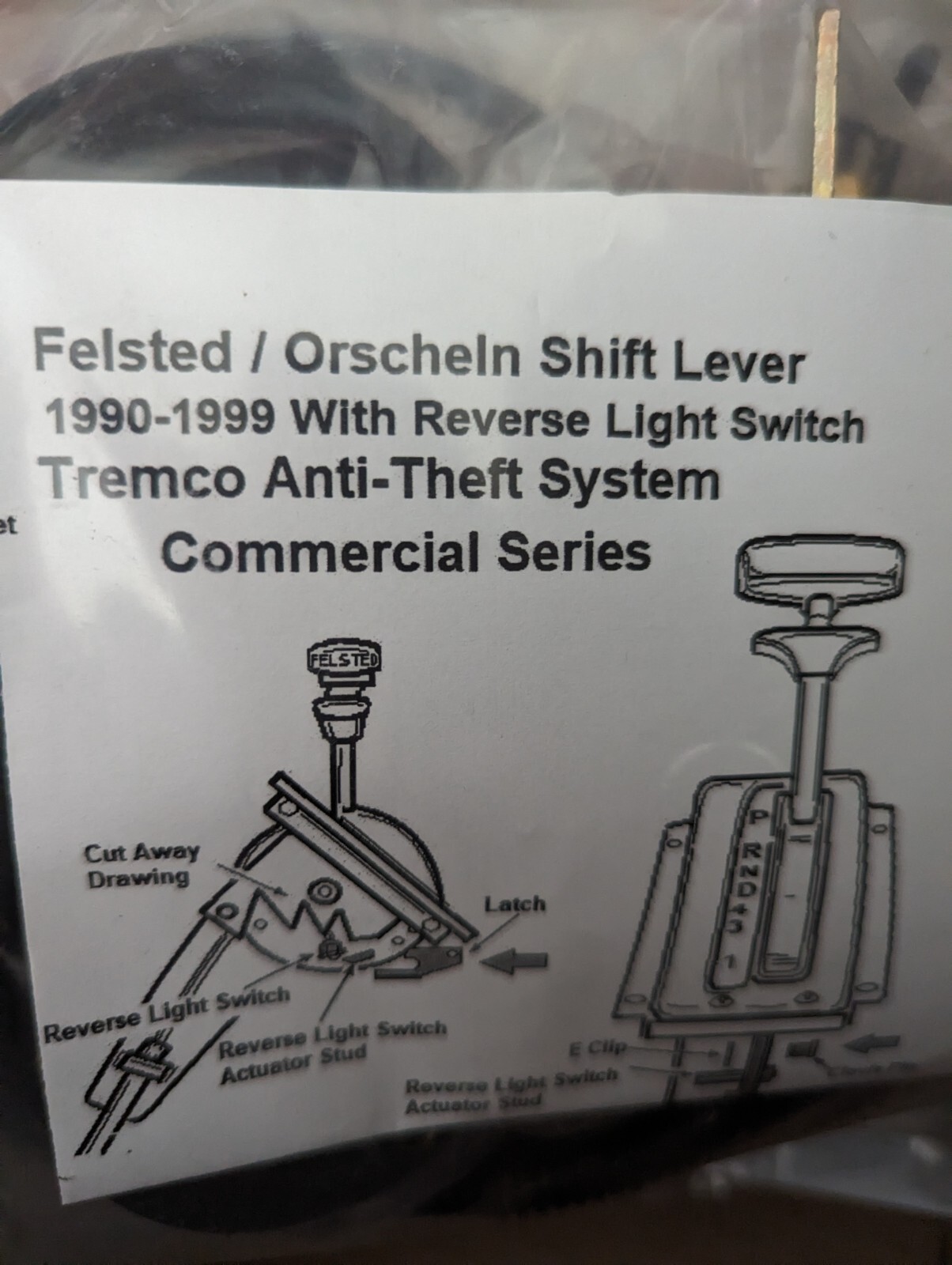 Tremco AntiTheft System Commercial Series/ Felsted/ Orschein Shift