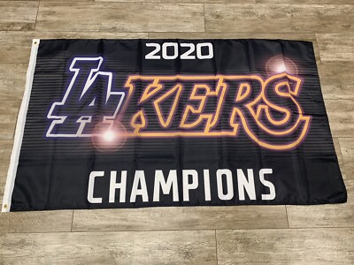 LA Lakers Dodgers Flag 3x5 World Series Champions 2024