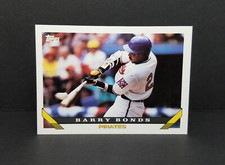 1993 Topps Baseball #2 Barry Bonds, Pittsburgh Pirates - Base Card