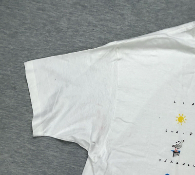 VTG Santa Cruz T-Shirt Adult Extra Large White Surf Y2K 90's Hanes