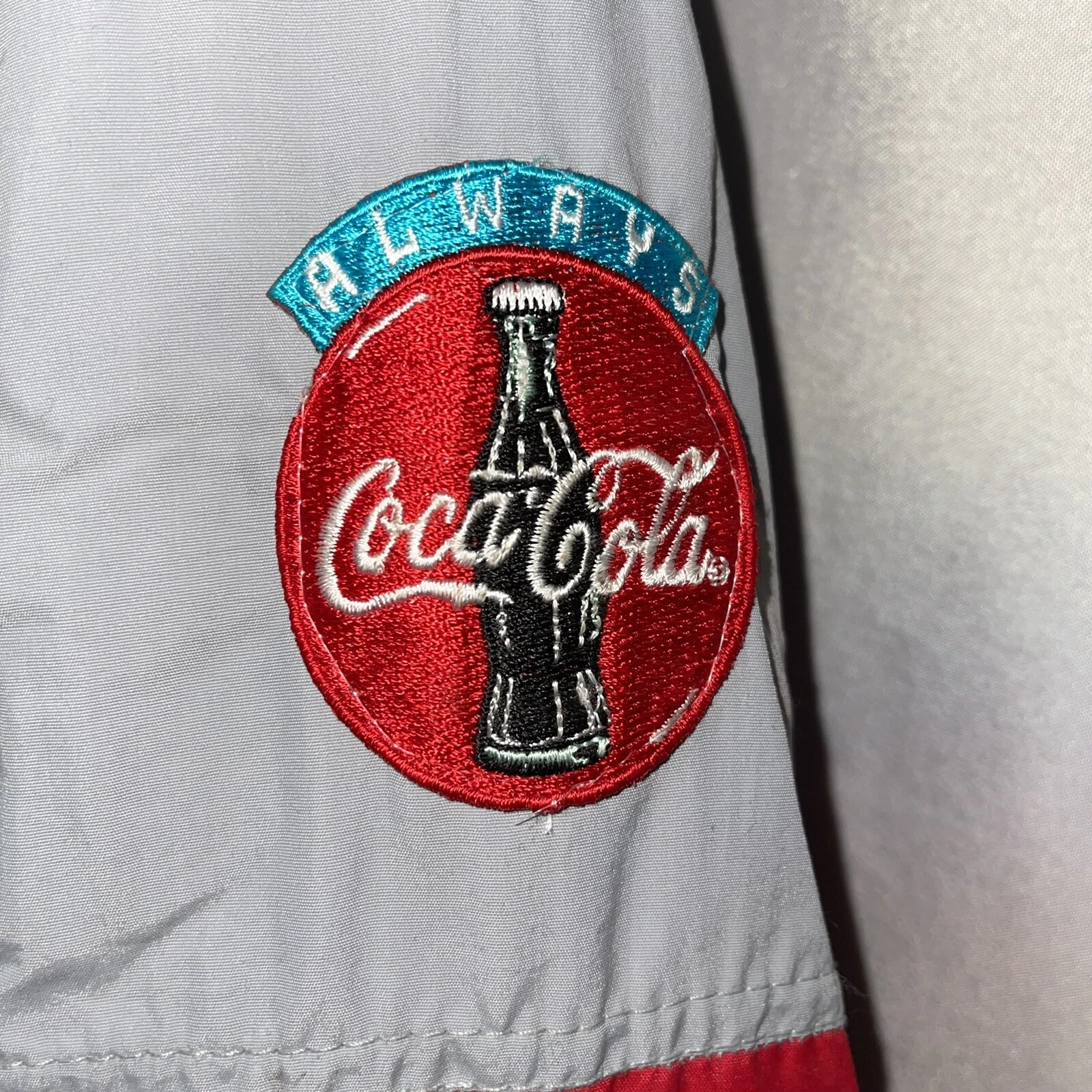 Vintage 1994 Super Bowl coat mens size xl coca cola patch flaw e2050 image 4