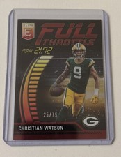 2023 Panini Donruss Elite - Full Throttle Red #FT-CW Christian Watson /75