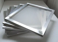 6 pc 18" x20 " Aluminum Screen Frame with 110 Mesh Fabric Printing Press Plate