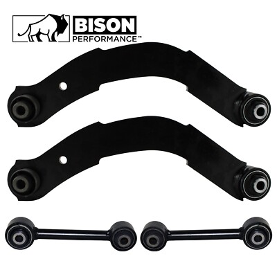 Bison Performance 4pc Rear Upper Lower Control Lateral Arm Kit For Dodge Jeep
