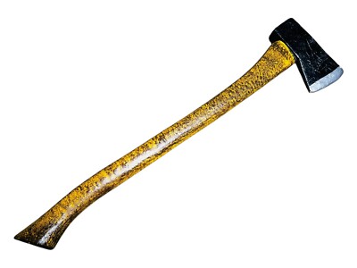 Langstiel Beil Schreckaxt Halloween PU Schaum Film Requisite 60cm NICHT ECHT