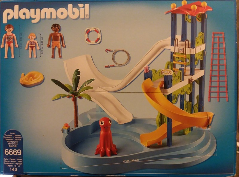 playmobil 6669 summer fun water park with slides
