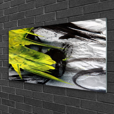 Tableau Abstrait Moderne Sur Plexiglas® - Impression Haute Qualité - 100x50 Cm - Décoration Murale Colorée