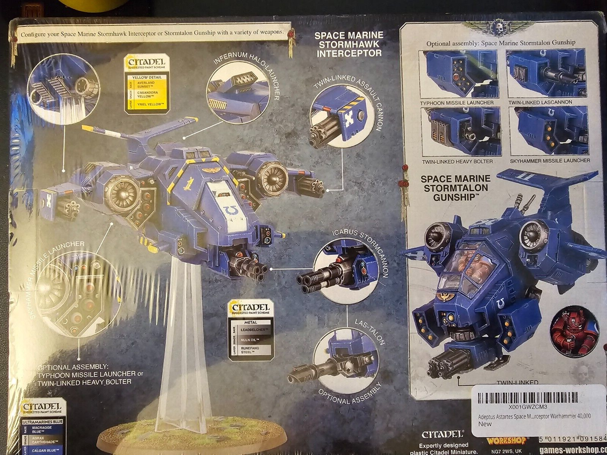 Warhammer 40K Space Marine Stormhawk Interceptor NIB | eBay