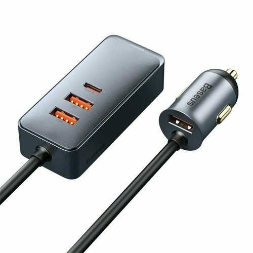 Baseus 120W Car Charger USB Type-C PPS Fast Charging 4 Ports Cable Adapter Kit - Picture 12 of 14