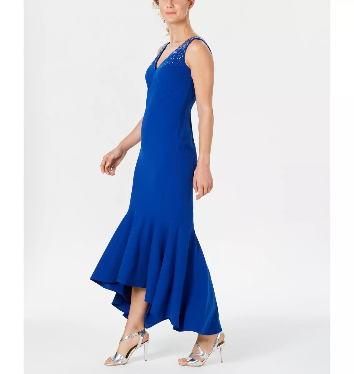 Calvin klein clearance high low gown