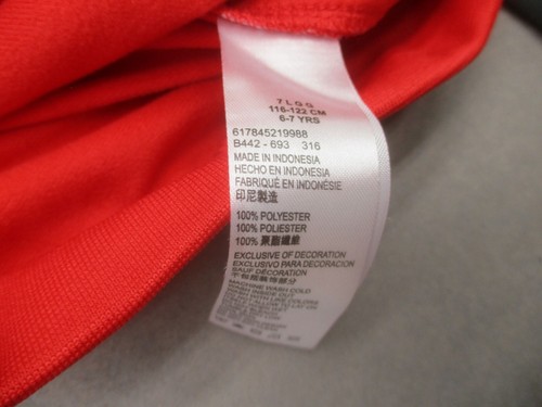 NIKE Size 6-7 Boys Multicolor Full Zip Stand Collar Pocket Slim Track Jacket 912 - Picture 4 of 6