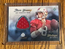 2021 Panini Luminance Vintage Materials Gold /49 Steve Young #VM-SY 49ers  HOF