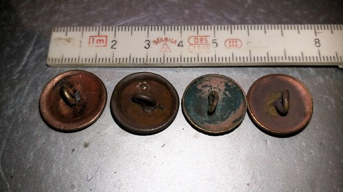 Uniform Knopf - 3 + 3 + 8 + 8. Kompanie - deutsches Reich WK 1 - 18 mm - Knöpfe - Bild 3 von 3