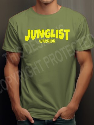 Junglist T-Shirt Drum & Bass Jungle 1990er Beats Club Herren