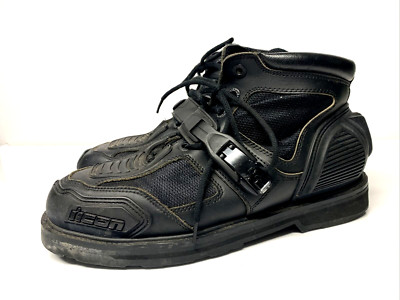 Icon Field Armor Chukka Motorcycle Boots Men's Size 13 Black