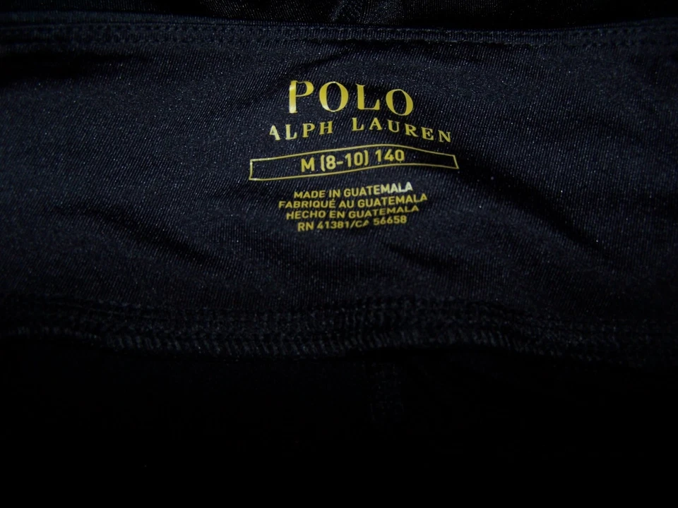 Leggings Polo Ralph Lauren Negros, Logo Metálico Plateado, Niña M (8-10) Foto 4 de 4