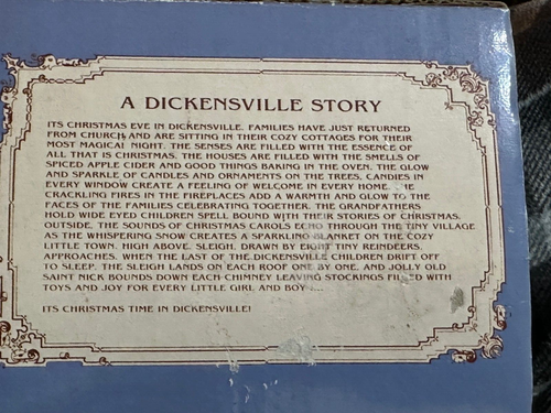 DICKENSVILLE COLECCIONABLES POR NOMA 1991 PORCELANA SOPORTE MANZANA - Imagen 7 de 7