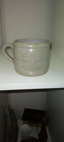 ältere Tasse aus Ton Vintage - Bild 2 von 2