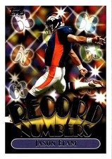 1999 Topps #RN10 Jason Elam Record Numbers Silver
