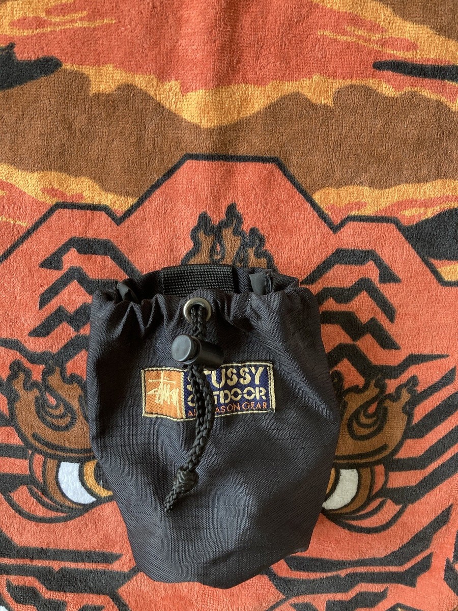 Vintage Stussy Black Small Chalk or Coin Bag New Deadstock