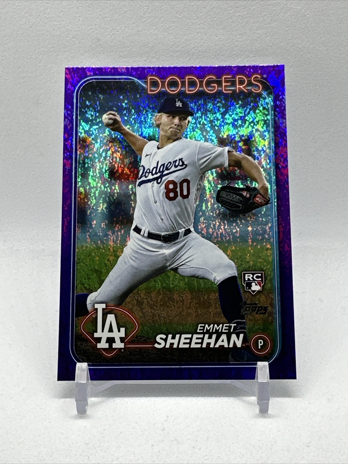 2024 Topps Series 1 #283 Emmet Sheehan Purple Foil #/799 RC