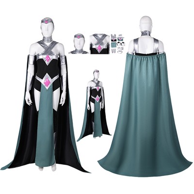 Creature Anime Cosplay Commandos Circe Costume Cloak Jumpsuit Halloween Full Set