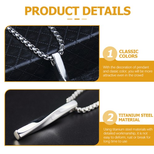 Decorative Mens Delicate Neck Decor Male Necklace Hip- Hop Necklace - Picture 10 of 10