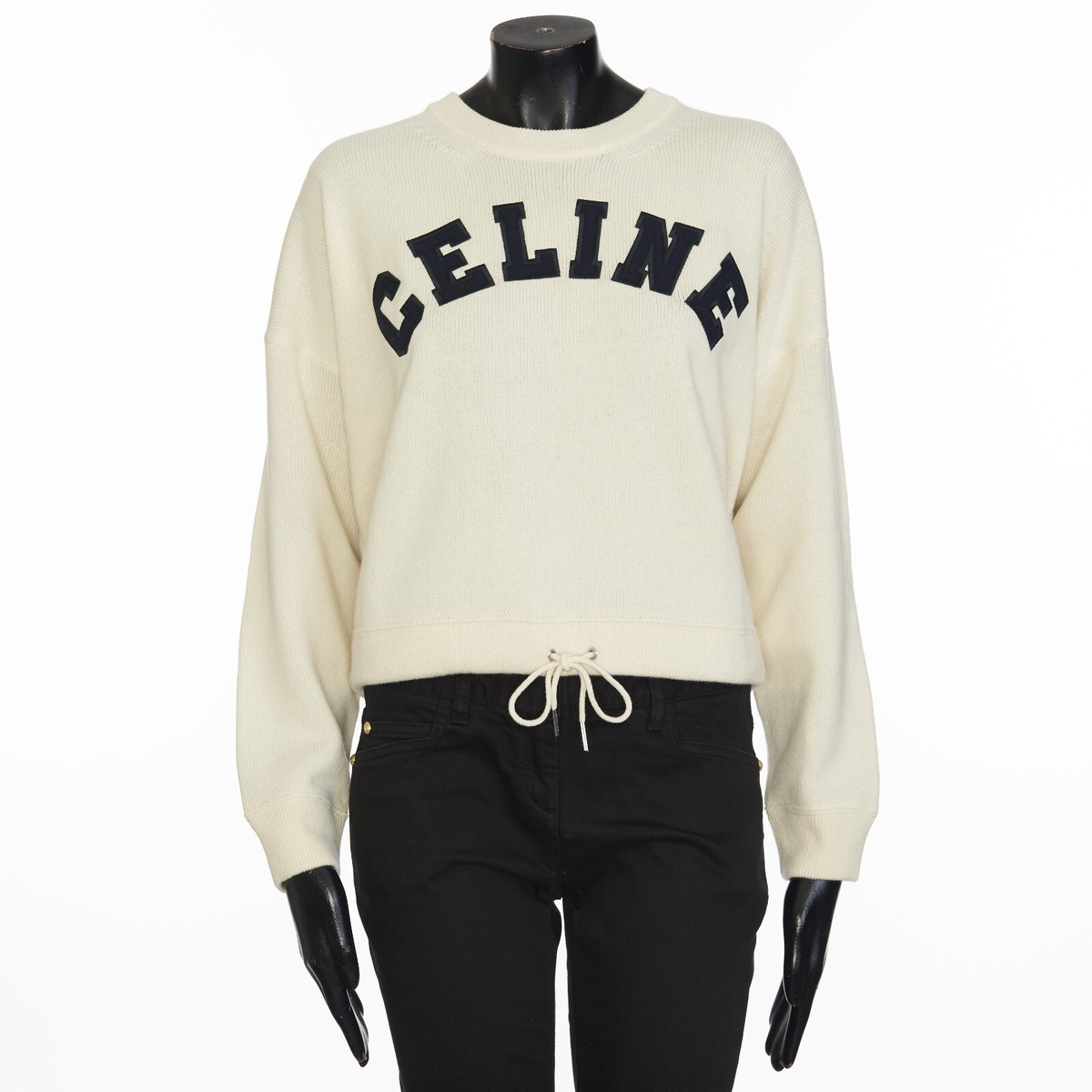 celine cropped sweatshirt