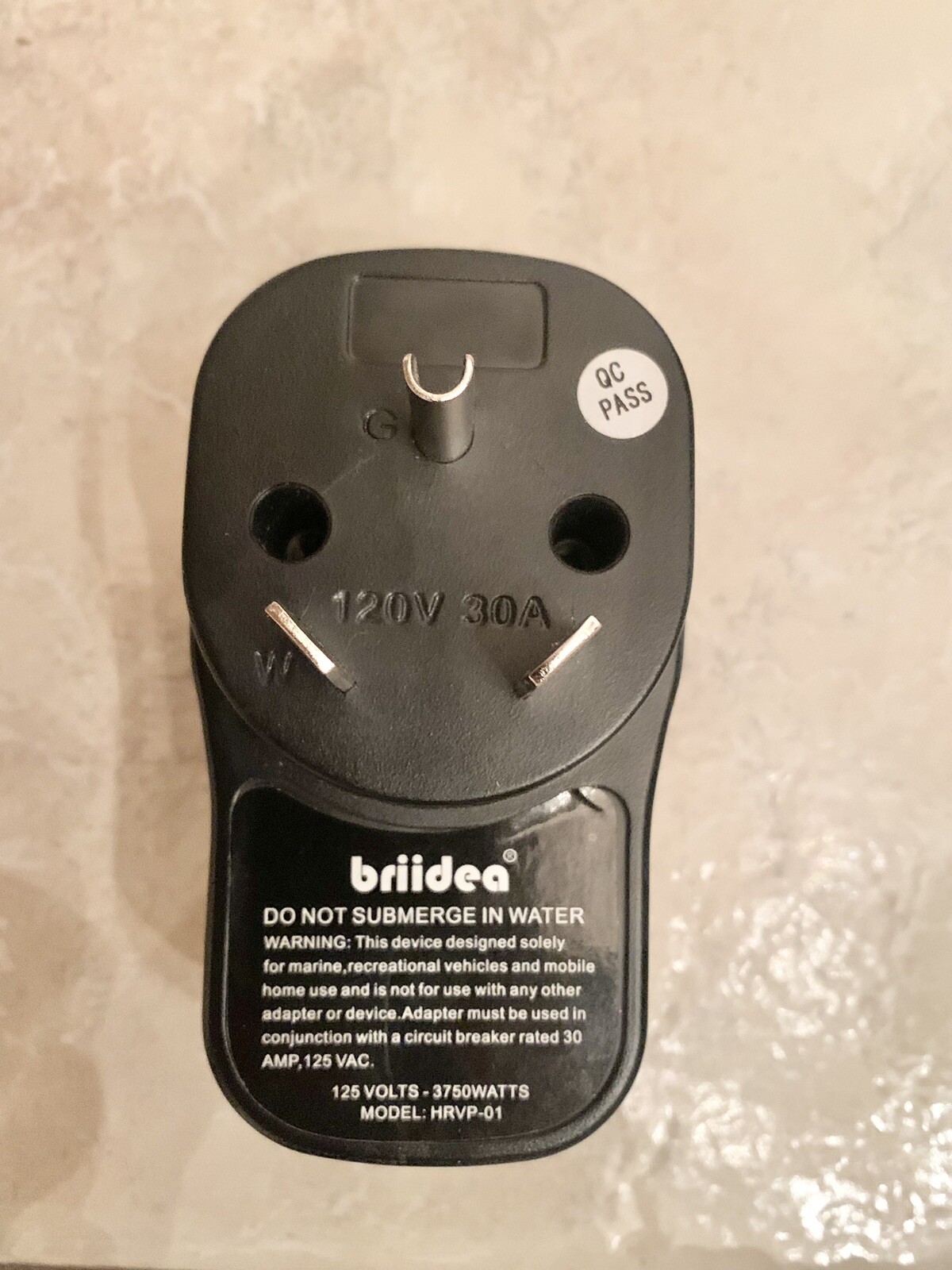 Briidea RV Surge Protector 30 Amp Adapter Circuit Analyzer Black HRVP-01