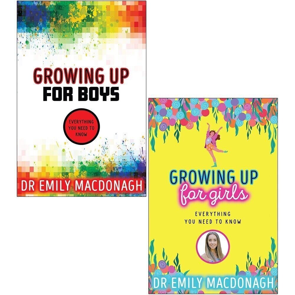Dr Emily MacDonagh 2 Books Set Growing Up for Boys, Growing Up for Girls NEW - Image 3