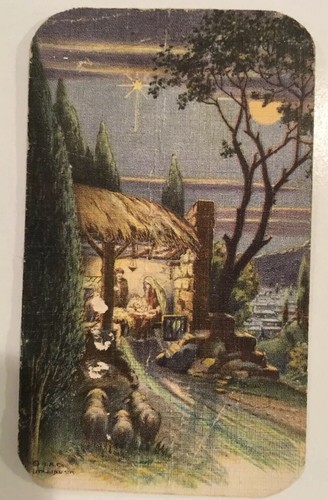 Six 1930’s Holy Prayer Cards From USA, Italy - Holy Communion Priesthood - Picture 5 of 9
