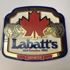 Vintage circa 1985 Labatts Imported Beer 3D sign - 13.5x 15 Inch - Very Good -
