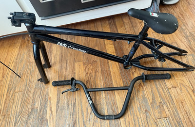 Old School Bmx FBM Frame Fork Bars Headset Executioner | eBay