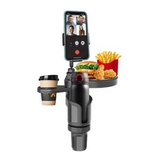 4-in-1 Upgrade Car Cup Holder Tray- Expandable Car Food Table Tray  Multifun...