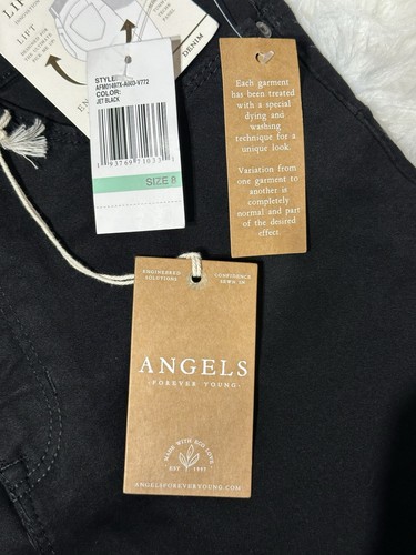 Angels Forever Young Women's Jeans Sz 8/29 New W/Tags Everyone Lift Skinny Black - Picture 6 of 9